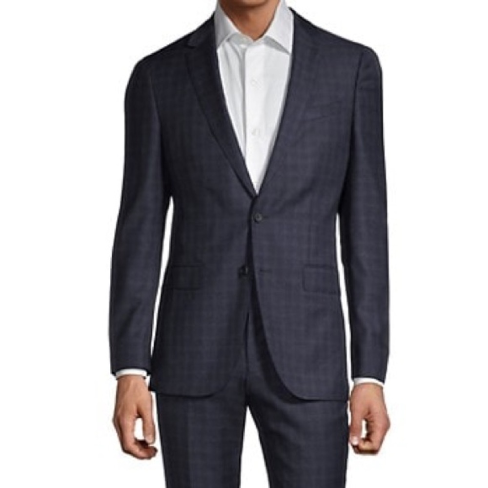 🆕 FULL SUIT HUGO BOSS DARK BLUE Wool BRAND NEW SUIT